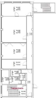 Grundriss linke Büroseite vom