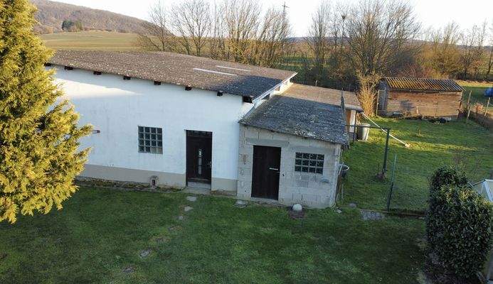 Seitliche Ansicht Scheune