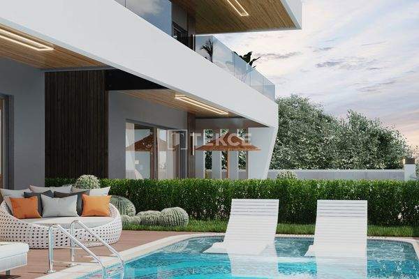 Semi-Detached Sea-View Villas with Private Pools in Tepe Alanya