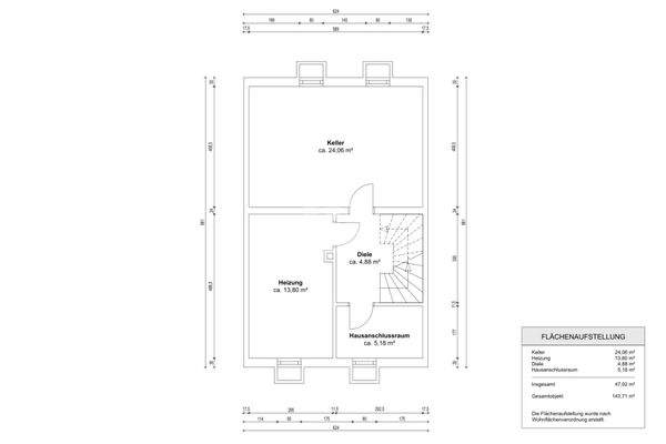 Grundriss Untergeschoss