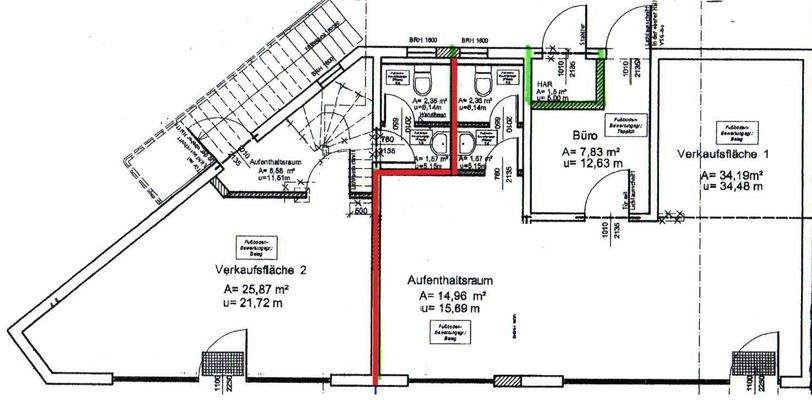 Grundriss Waldstr. 34+35 Erdgeschoss