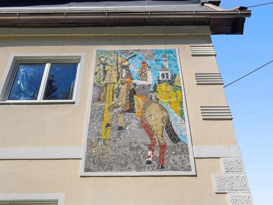 Mosaik des Künstlers Franz Wiegele