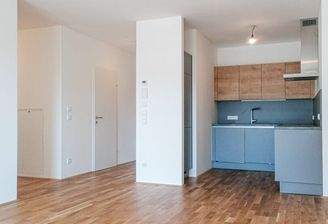 Küche mit Blick in Richtung Eingangsbereich