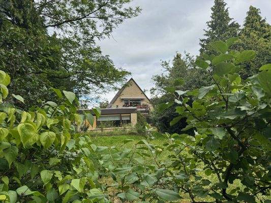 Rückansicht mit Garten