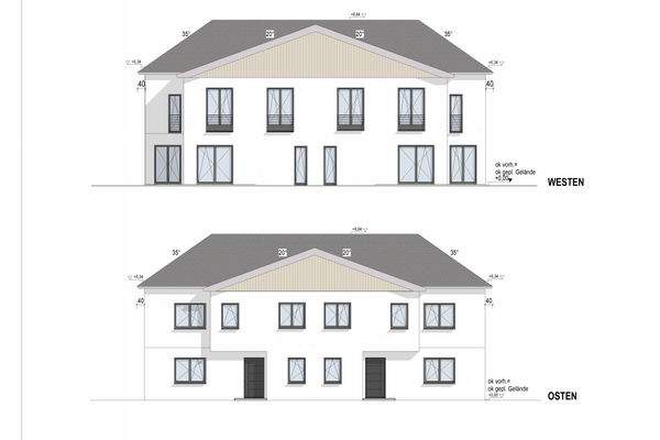 Ansicht Osten Westen