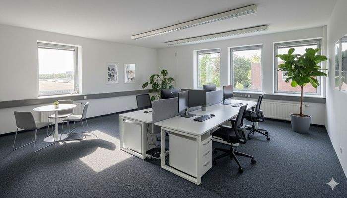 Büroraum mit 4 Plätze