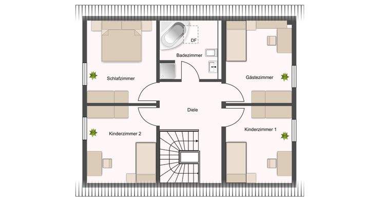 Grundriss Obergeschoss