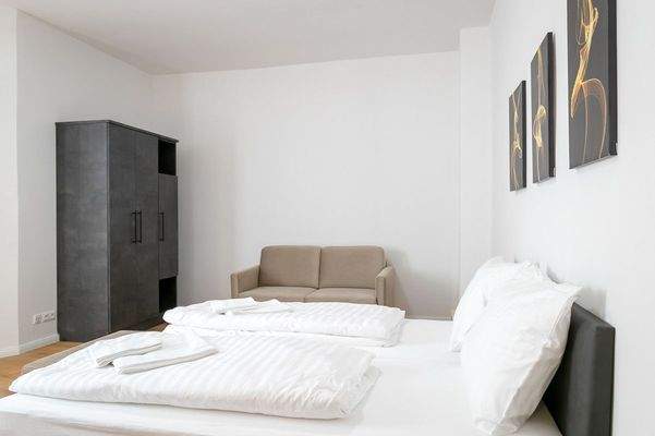 Blick in das Wohnzimmer