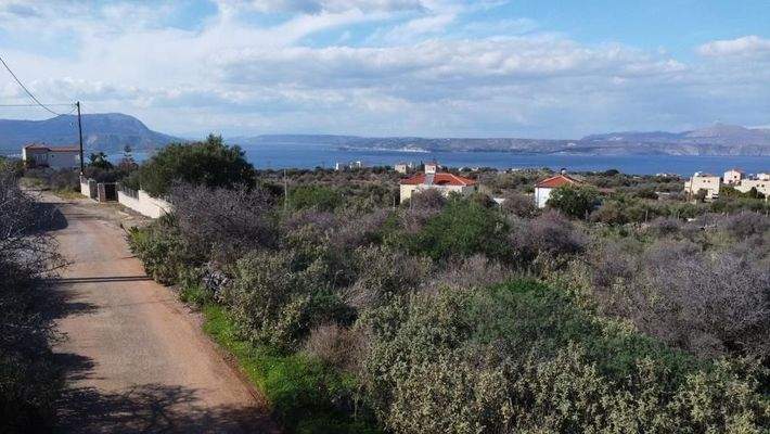 Kreta, Kokkino Chorio: Grundstück in ruhiger Lage mit Meerblick zu verkaufen