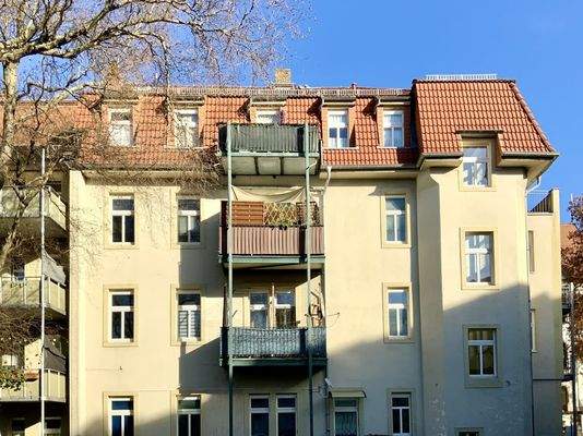 Hofansicht mit Balkonen