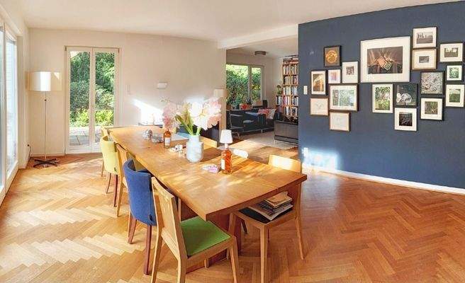 Wohnzimmer zum Esszimmer