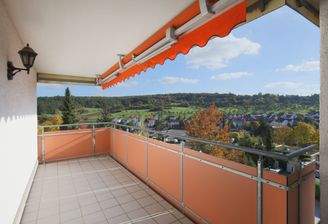 Großer Balkon mit toller Aussicht