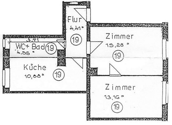 Grundriss WE 19