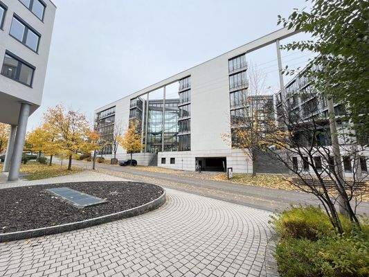 Rückseite Bürogebäude