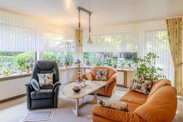 Der Wintergarten von Innen ...