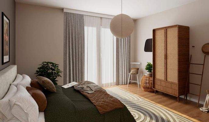 Im Schlafzimmer erwarten Sie erholsame Nächte