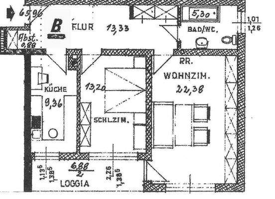 Grundriss Whg. Nr. 56