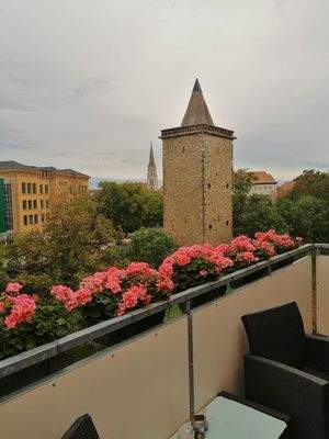 Blick vom Balkon zur Innenstadt.JPG