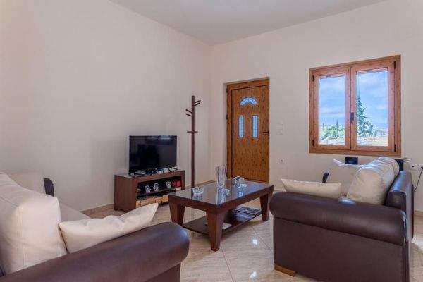 Kreta, Gavalochori: Zwei Villen und ein Studio mit einzigartigem Panoramablick auf das Meer zu verkaufen