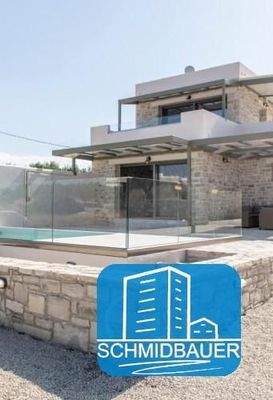 Kreta, Pitsidia: Villa mit Blick auf den Strand von Komos zu verkaufen