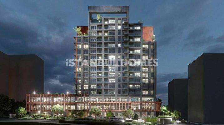 Apartments in a Complex Near Metro Station in Umraniye Istanbul