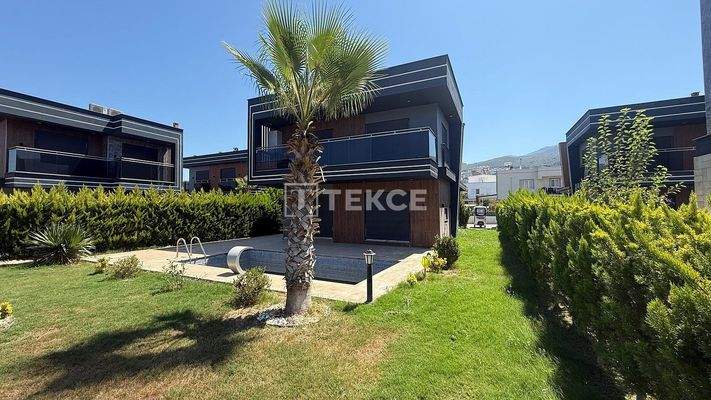Ready to Move In Furnished New Villas with Pools in Kuşadası