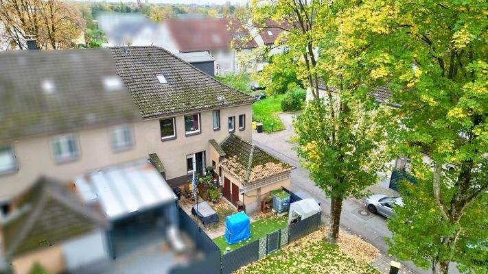 Drohnenaufnahme Garten