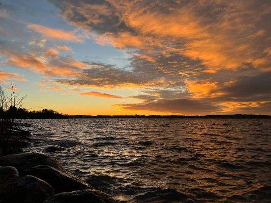 Stürmische Stimmung am See