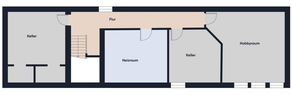 Grundrissplan ohne Maßstab KG