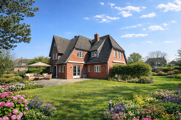 Traditionelles Haus-Ensemble auf Föhr