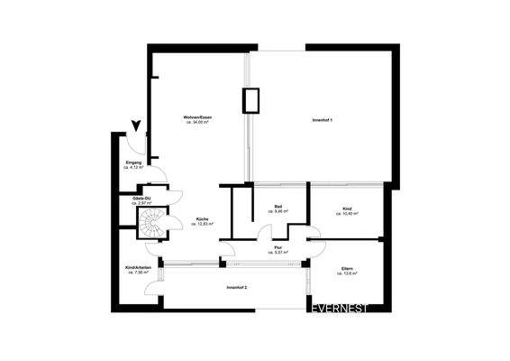 Grundriss Erdgeschoss