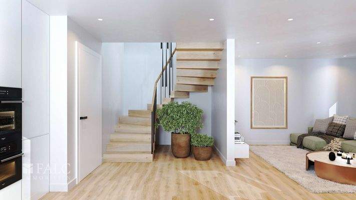 Einrichtungsbeispiel Treppenhaus