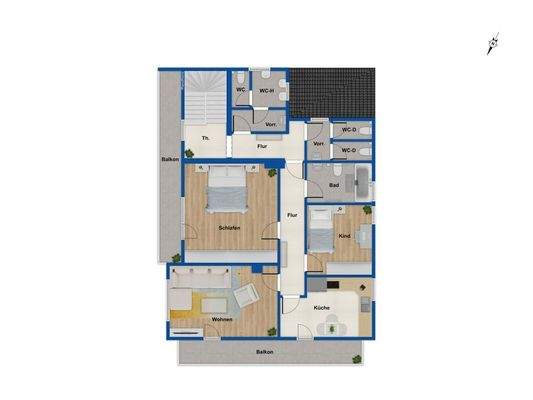 Grundriss Obergeschoss