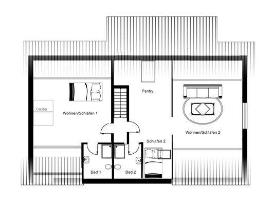 Grundriss Dachgeschoss 