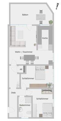 Grundriss Wohnung