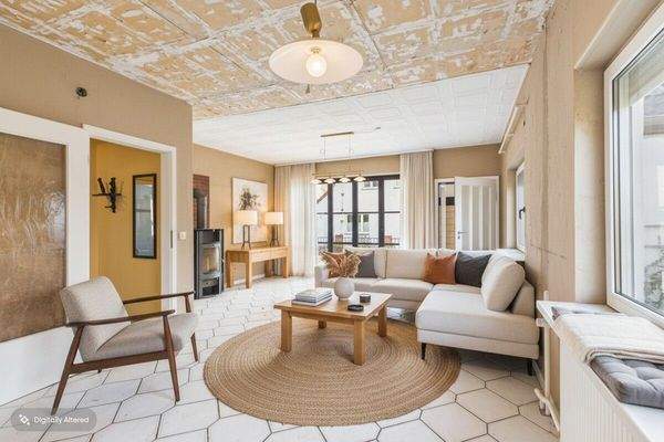 „Beispielhafte Modernisierungsvisualisierung“ Wohnzimmer