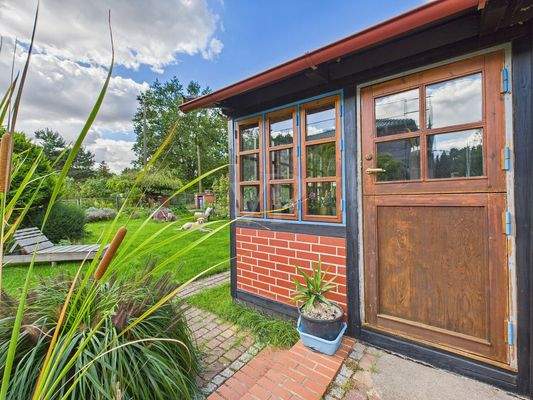 Zugang zum Haus von der Terrasse 