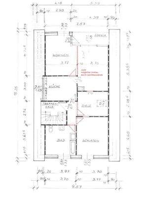 Grundriss Dachgeschoss möglicher Umbau