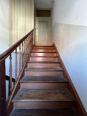 Treppe zum Dachgeschoss