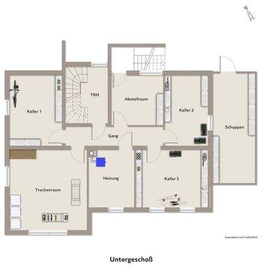 Untergeschoß- Grundriß