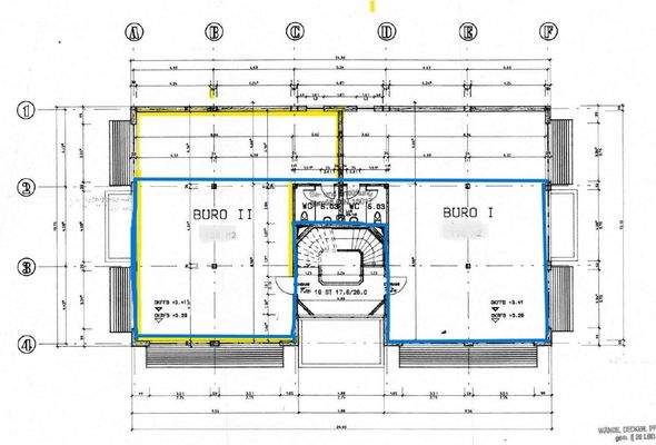 Grundriss Grubenweg 1, Büro rechts und links