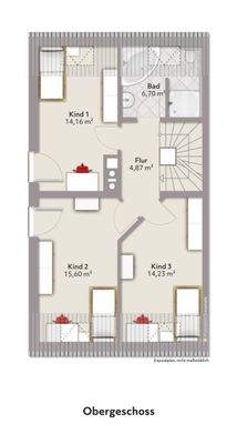 Grundriss Obergeschoss