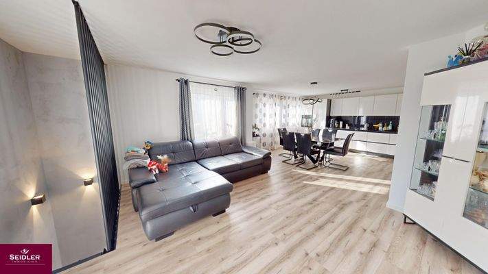 Blick in die offene Wohnetage