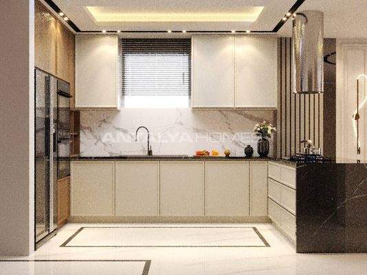 4-Bedroom Triplex House with Pool and Garden in Belek