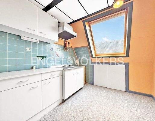 Küche im Dachgeschoss