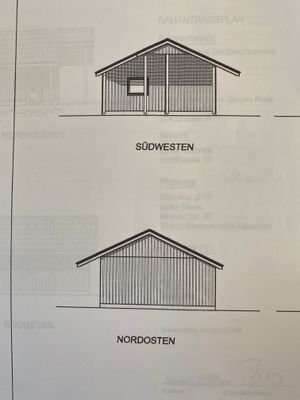 Ansichtszeichnung Nebengebäude 