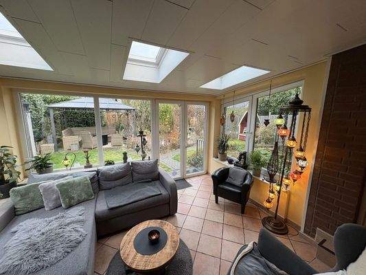 Blick aus Wintergarten