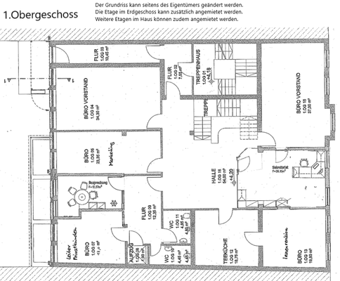 Grundriss 1.Obergeschoss