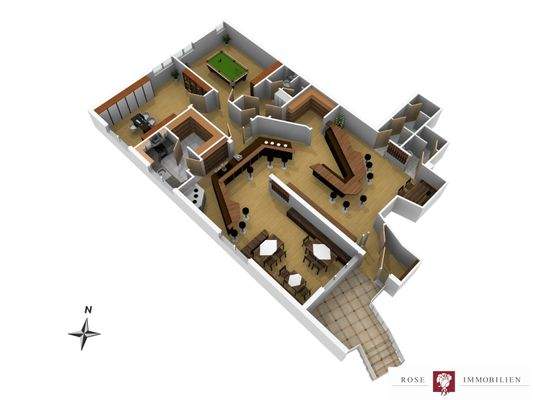 Grundriss Pilsbar zum Zwickl (unverbindliche Illustration)