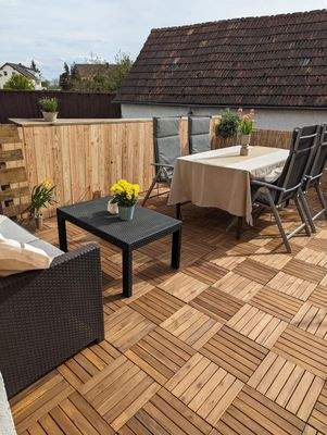 Terrasse im Sommer